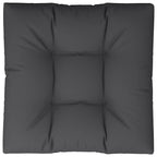 Cuscino per Pallet Nero 70x70x12 cm in Tessuto