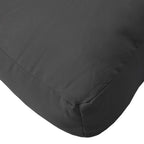 Cuscino per Pallet Nero 70x70x12 cm in Tessuto