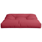 Cuscino per Pallet Rosso Vino 70x70x12 cm in Tessuto