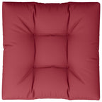Cuscino per Pallet Rosso Vino 70x70x12 cm in Tessuto