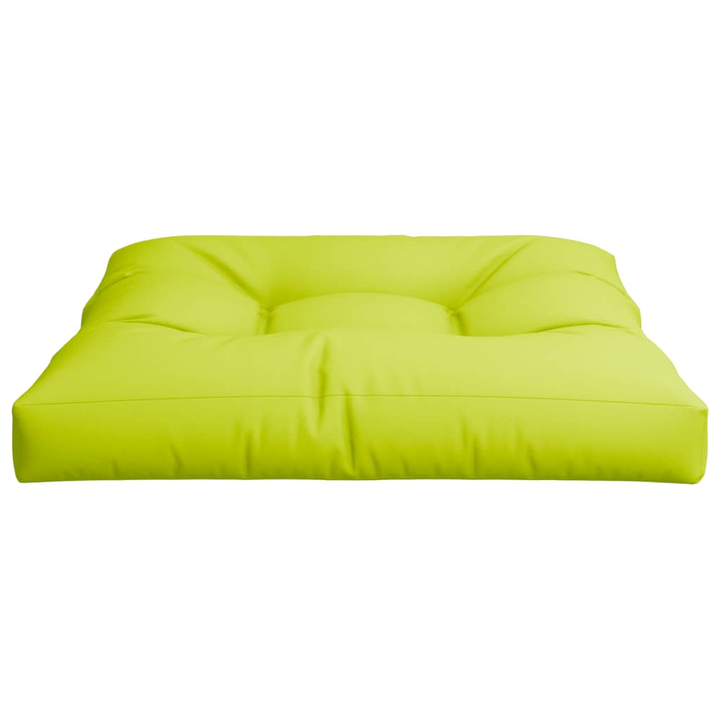 Cuscino per Pallet Verde Brillante 70x70x12 cm in Tessuto