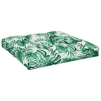 Cuscino per Pallet Motivo a Foglie 70x70x12 cm