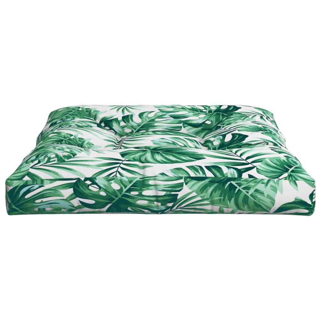 Cuscino per Pallet Motivo a Foglie 70x70x12 cm