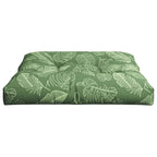 Cuscino per Pallet con Motivo a Foglie 70x70x12 cm in Tessuto
