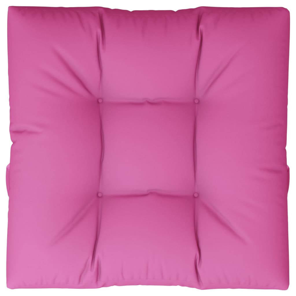 Cuscino per Pallet Rosa 70x70x12 cm in Tessuto