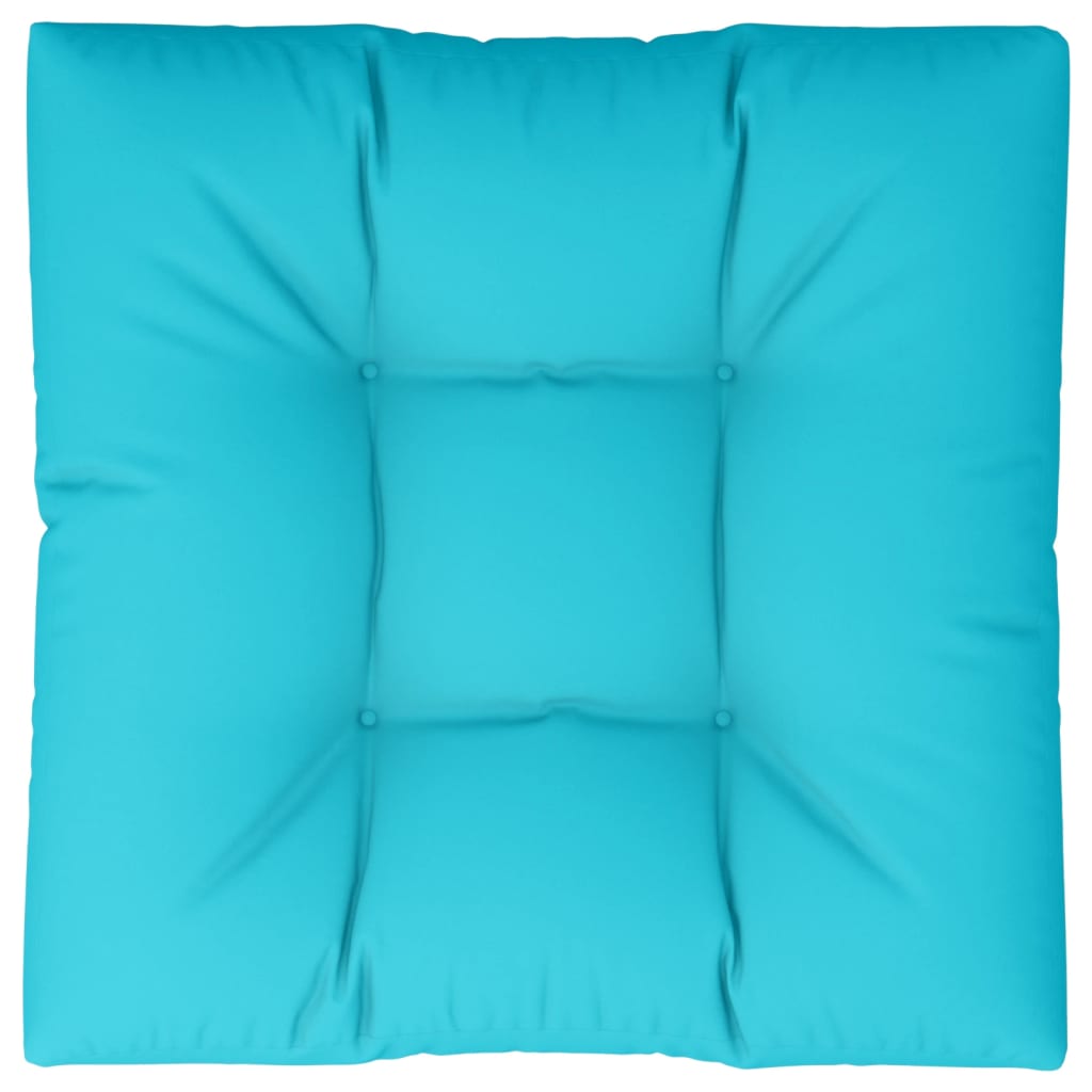 Cuscino per Pallet Turchese 70x70x12 cm Tessuto