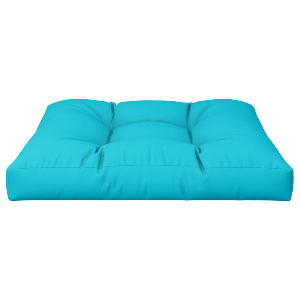 Cuscino per Pallet Turchese 70x70x12 cm Tessuto