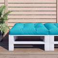 Cuscino per Pallet Turchese 70x70x12 cm Tessuto