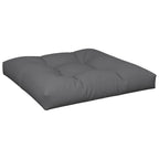Cuscino per Pallet Antracite 80x80x12 cm in Tessuto