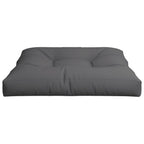 Cuscino per Pallet Antracite 80x80x12 cm in Tessuto