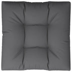Cuscino per Pallet Antracite 80x80x12 cm in Tessuto