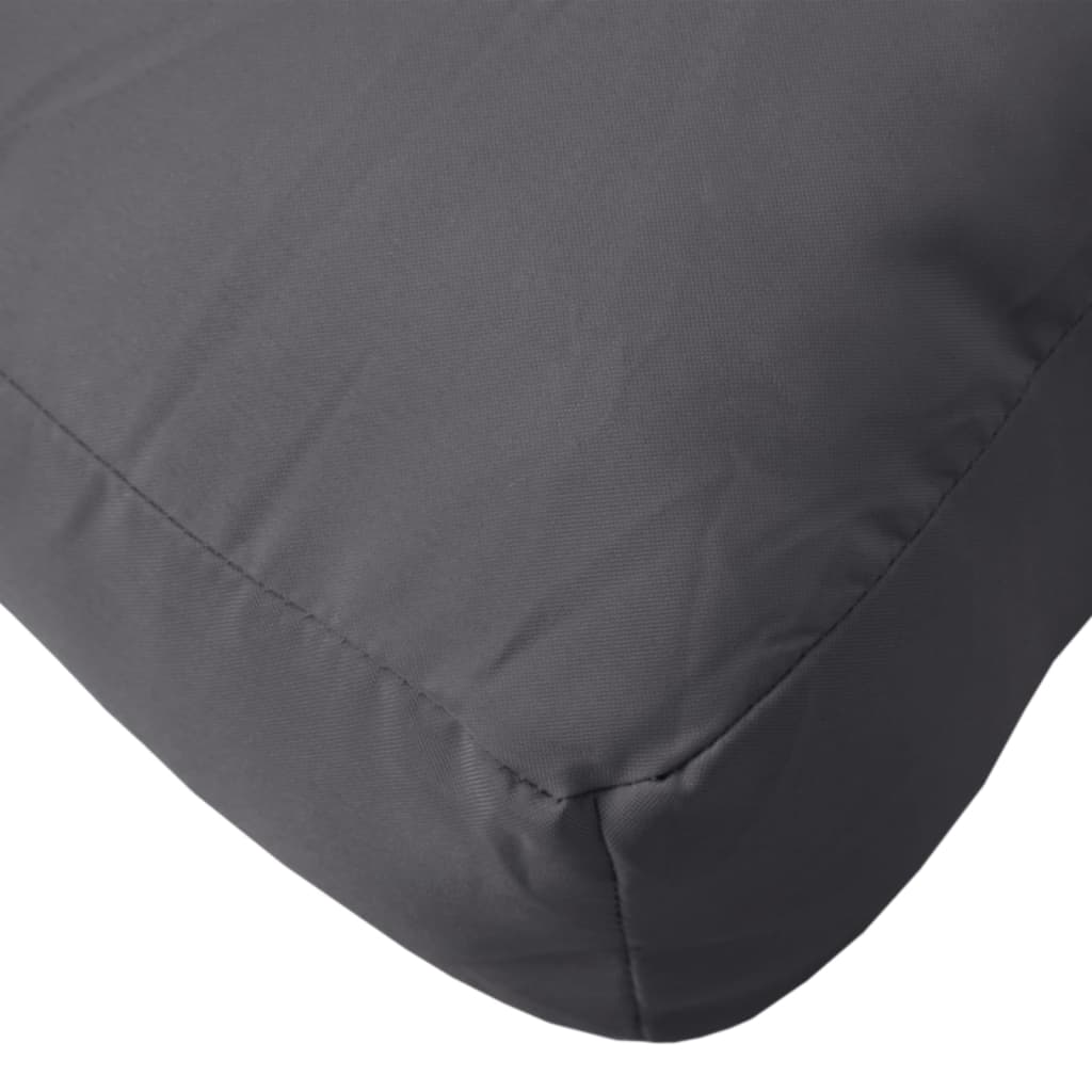 Cuscino per Pallet Antracite 80x80x12 cm in Tessuto