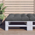 Cuscino per Pallet Antracite 80x80x12 cm in Tessuto