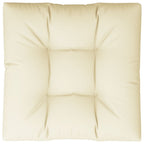 Cuscino per Pallet Crema 80x80x12 cm in Tessuto