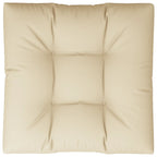 Cuscino per Pallet Beige 80x80x12 cm in Tessuto