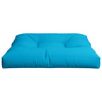 Cuscino per Pallet Blu 80x80x12 cm in Tessuto