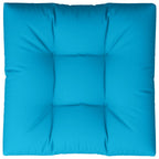 Cuscino per Pallet Blu 80x80x12 cm in Tessuto