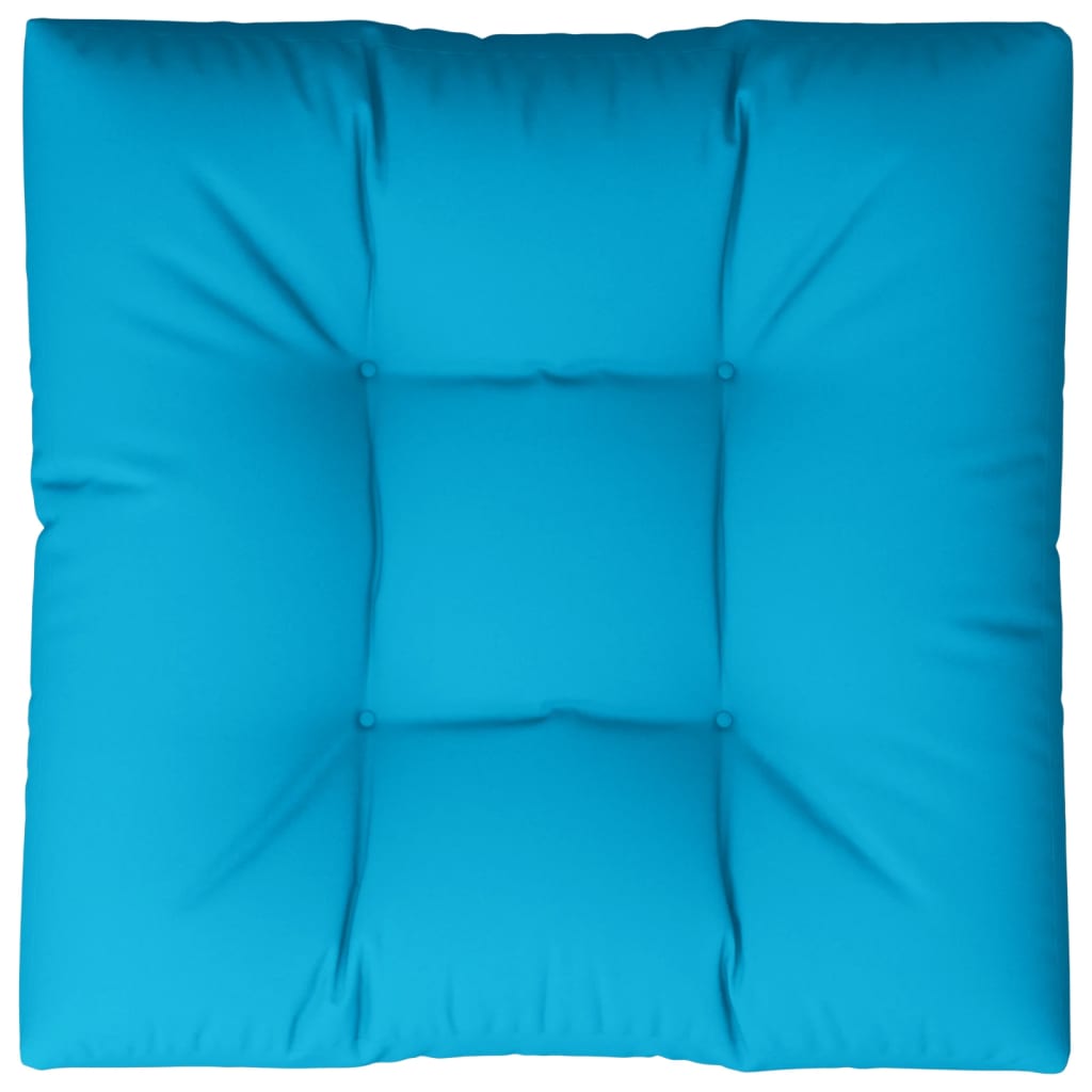 Cuscino per Pallet Blu 80x80x12 cm in Tessuto
