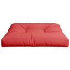 Cuscino per Pallet Rosso 80x80x12 cm in Tessuto