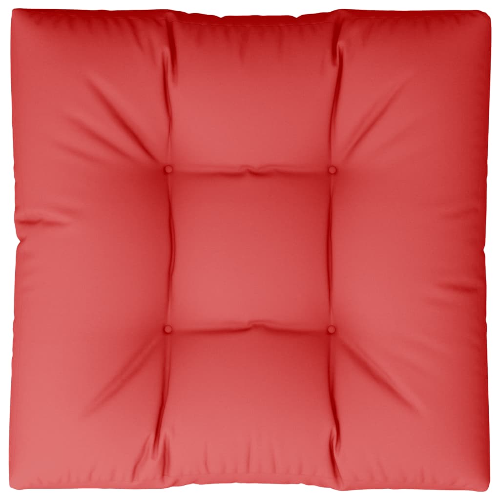Cuscino per Pallet Rosso 80x80x12 cm in Tessuto