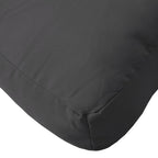 Cuscino per Pallet Nero 80x80x12 cm in Tessuto
