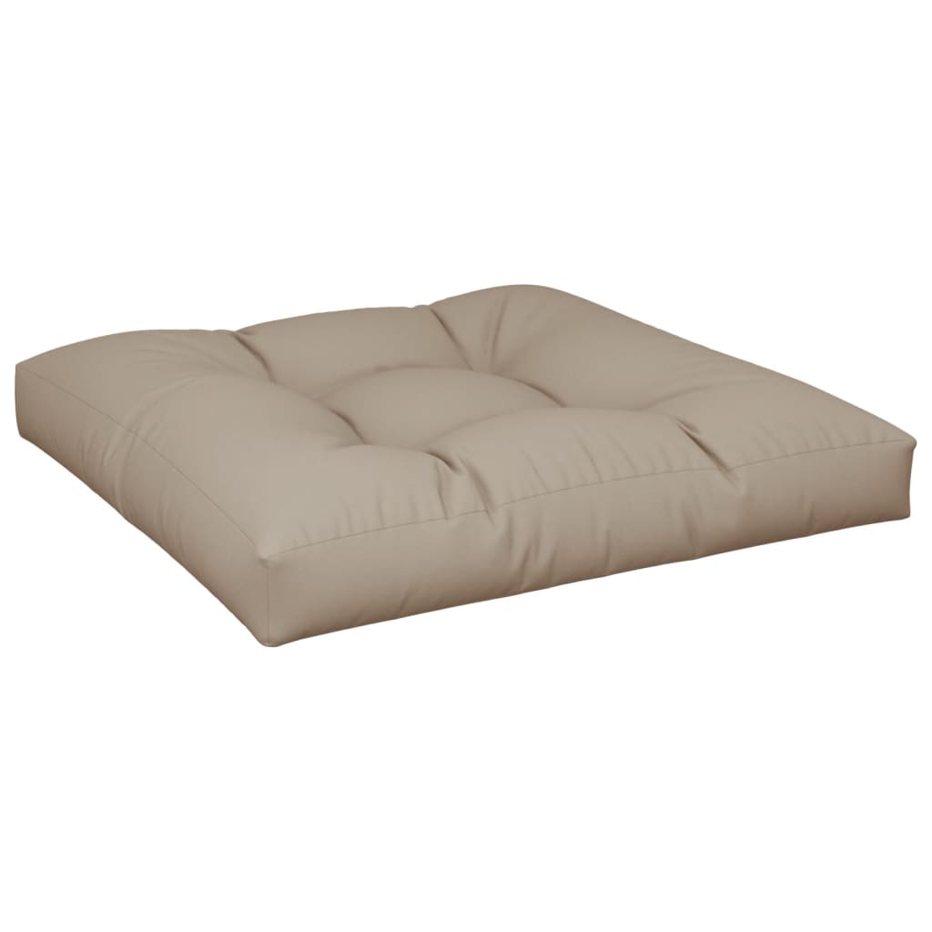 Cuscino per Pallet Tortora 80x80x12 cm in Tessuto