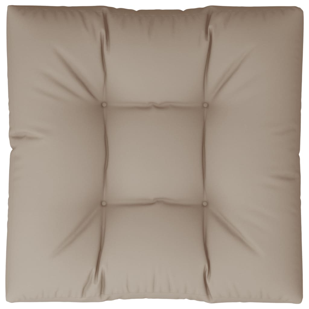 Cuscino per Pallet Tortora 80x80x12 cm in Tessuto