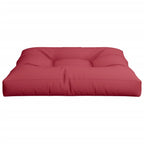 Cuscino per Pallet Rosso Vino 80x80x12 cm in Tessuto