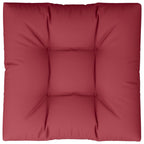 Cuscino per Pallet Rosso Vino 80x80x12 cm in Tessuto