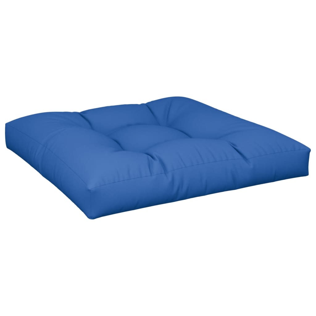 Cuscino per Pallet Blu Reale 80x80x12 cm in Tessuto