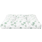 Cuscino per Pallet con Motivo a Foglie 80x80x12 cm in Tessuto