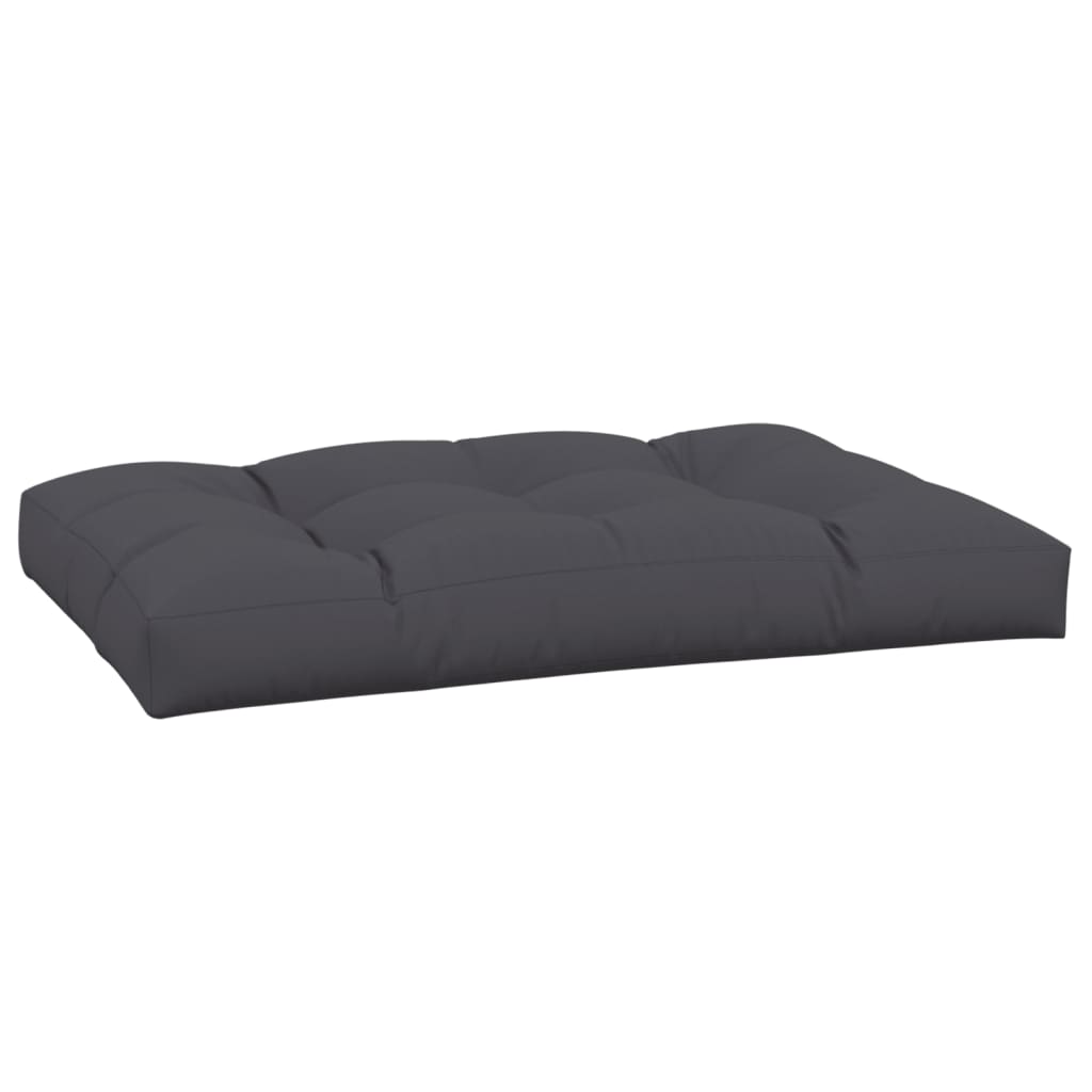 Cuscino per Pallet Antracite 120x80x12 cm in Tessuto