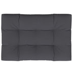 Cuscino per Pallet Antracite 120x80x12 cm in Tessuto