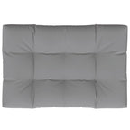 Cuscino per Pallet Grigio 120x80x12 cm in Tessuto