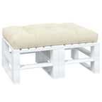 Cuscino per Pallet Crema 120x80x12 cm in Tessuto