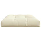 Cuscino per Pallet Crema 120x80x12 cm in Tessuto