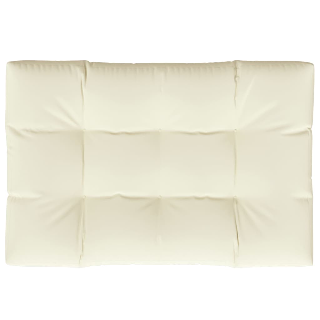 Cuscino per Pallet Crema 120x80x12 cm in Tessuto