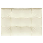 Cuscino per Pallet Crema 120x80x12 cm in Tessuto