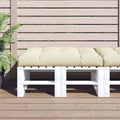 Cuscino per Pallet Crema 120x80x12 cm in Tessuto