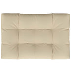Cuscino per Pallet Beige 120x80x12 cm in Tessuto