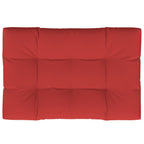 Cuscino per Pallet Rosso 120x80x12 cm in Tessuto