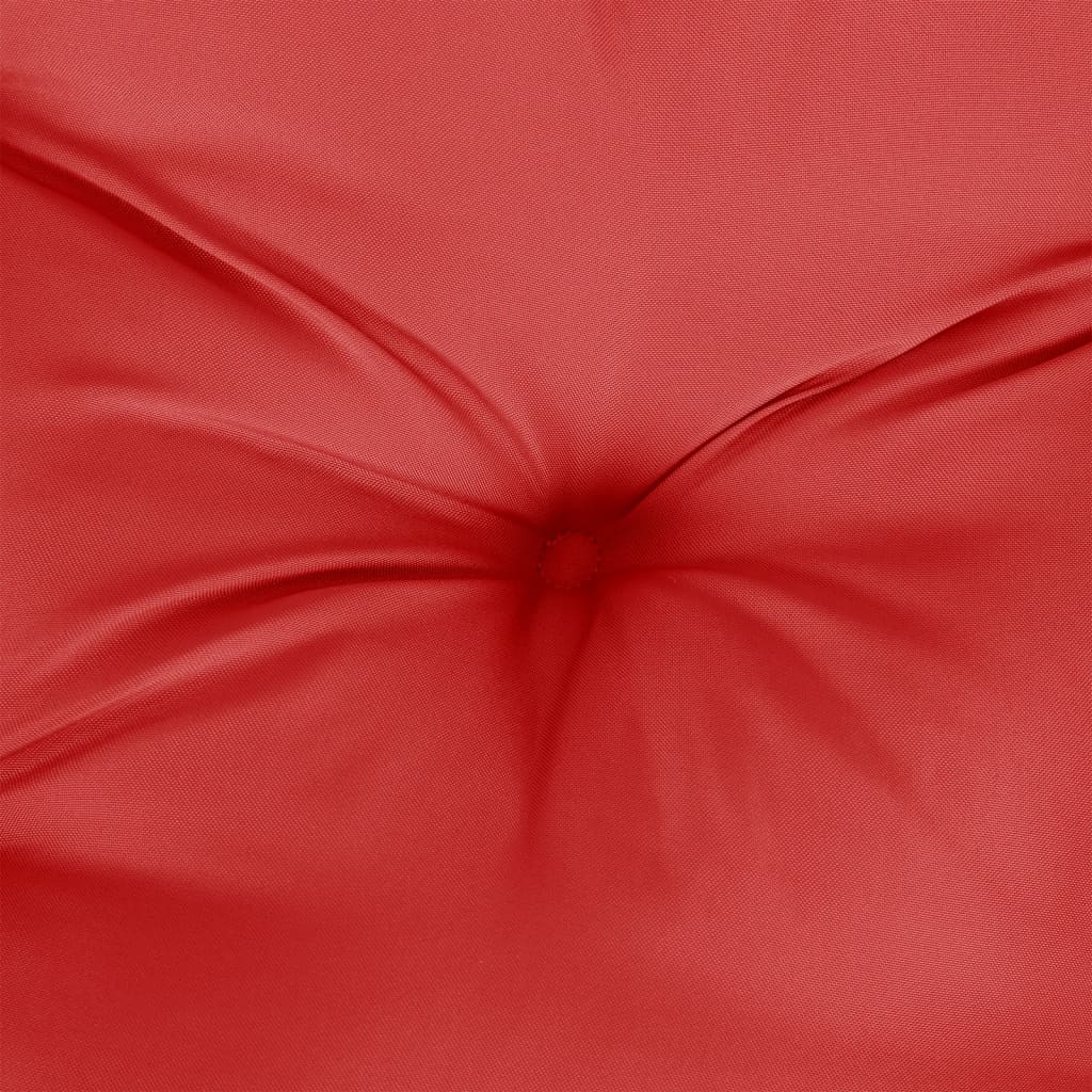Cuscino per Pallet Rosso 120x80x12 cm in Tessuto