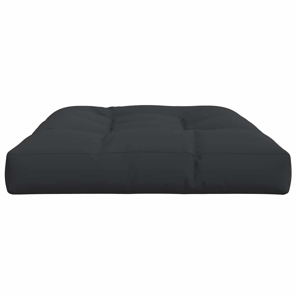 Cuscino per Pallet Nero 120x80x12 cm in Tessuto
