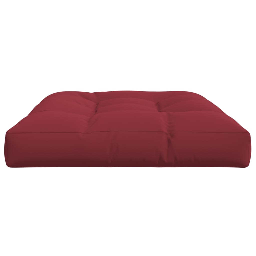 Cuscino per Pallet 120 x 80 x 12 cm Rosso Vino in Tessuto