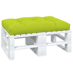 Cuscino per Pallet Verde Brillante 120x80x12 cm in Tessuto