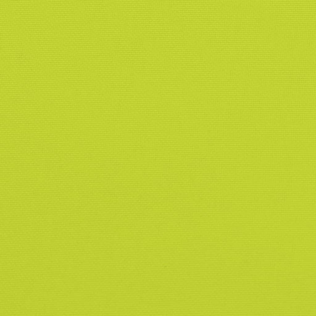 Cuscino per Pallet Verde Brillante 120x80x12 cm in Tessuto