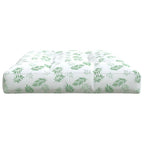 Cuscino per Pallet con Motivo a Foglie 120x80x12 cm in Tessuto
