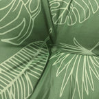 Cuscino per Pallet con Motivo a Foglie 120x80x12 cm in Tessuto