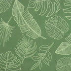 Cuscino per Pallet con Motivo a Foglie 120x80x12 cm in Tessuto