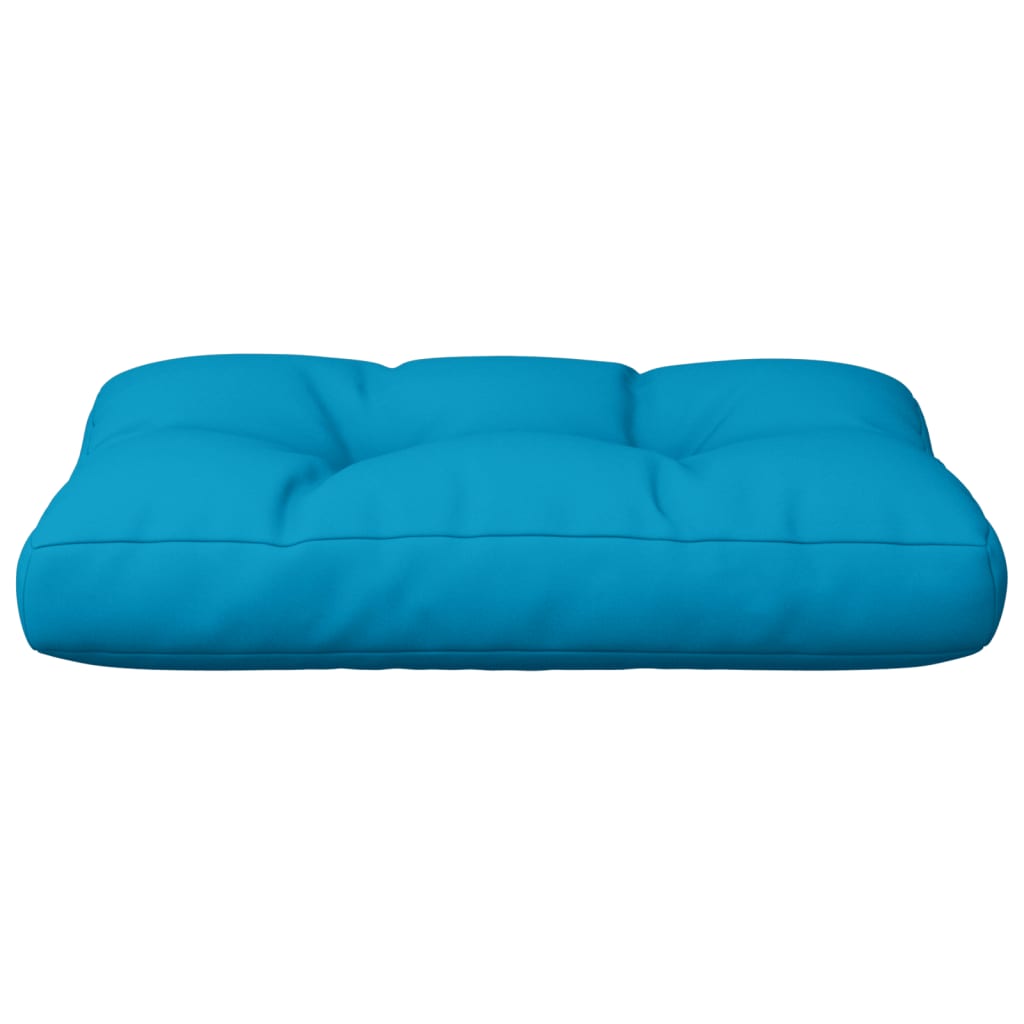 Cuscino per Pallet Blu Chiaro 50x40x12 cm in Tessuto